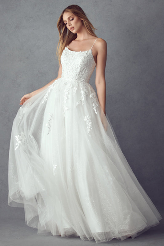 JULIET 260W Floral Applique Tulle Ball Gown