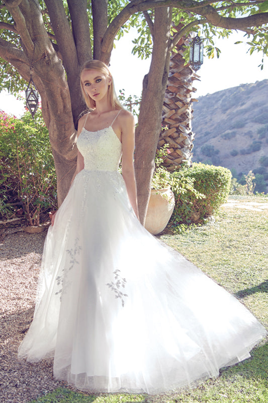 JULIET 260W Floral Applique Tulle Ball Gown