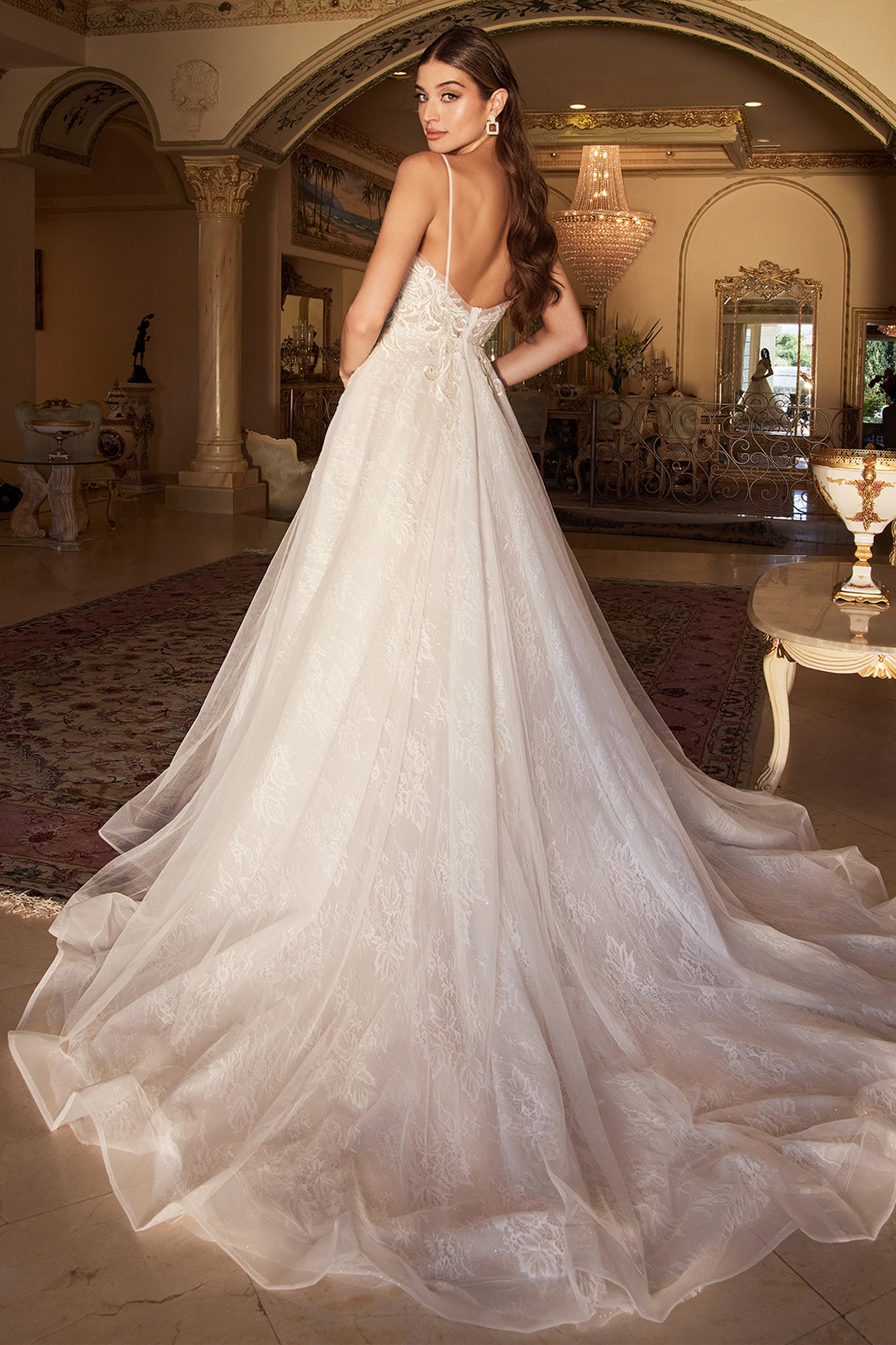 Chantilly lace wedding gowns best sale