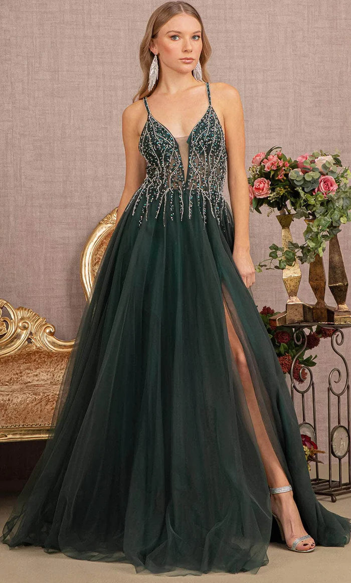 GLS BY GLORIA GL3137 Tulle Skirt Prom Gown