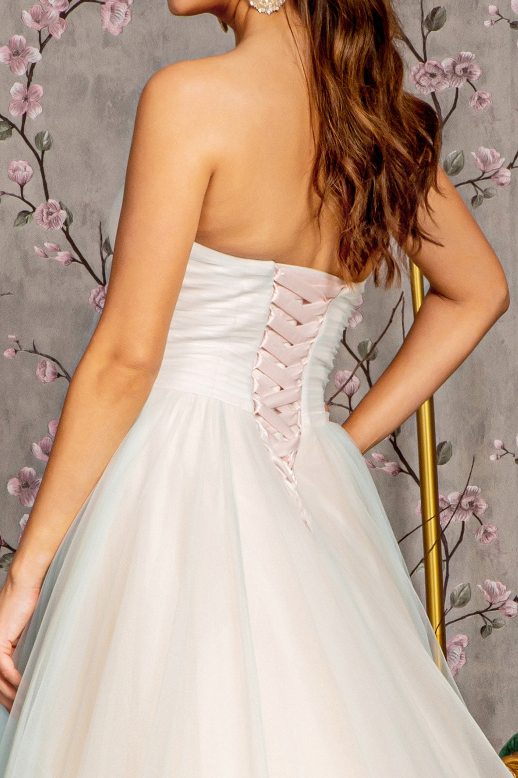 GLS BY GLORIA GL3244 Strapless A-Line Prom Gown