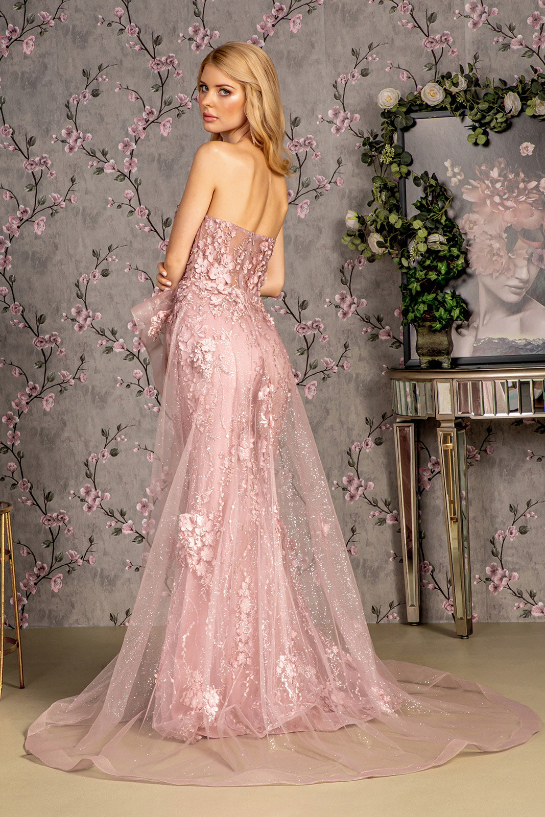 GLS BY GLORIA GL3257 Sweetheart Peplum Evening Dress
