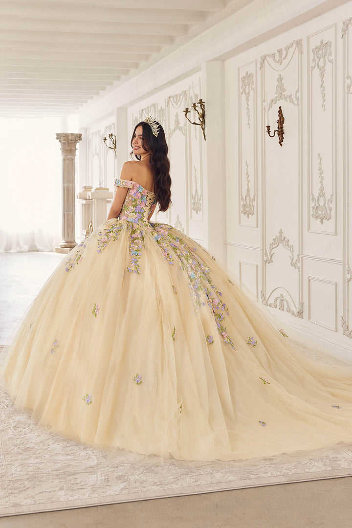 CINDERELLA DIVINE 15724 Multi Colored Floral Ball Gown